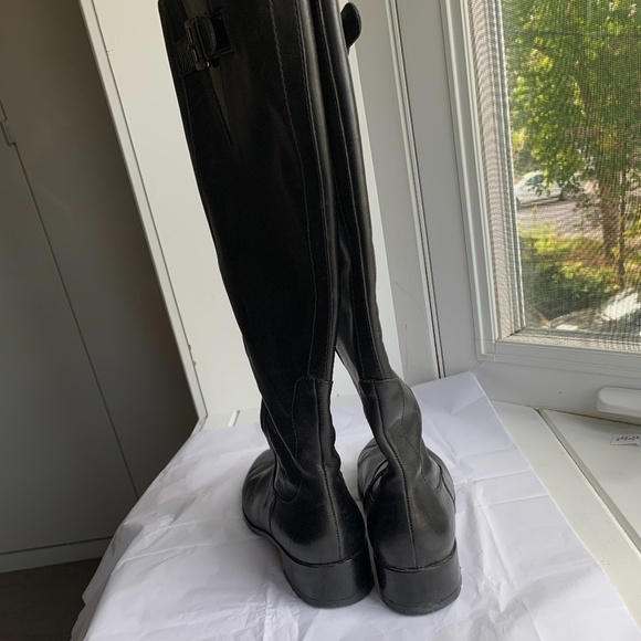 Cole Haan tall black leather boots - size 9 - Picture 3 of 5